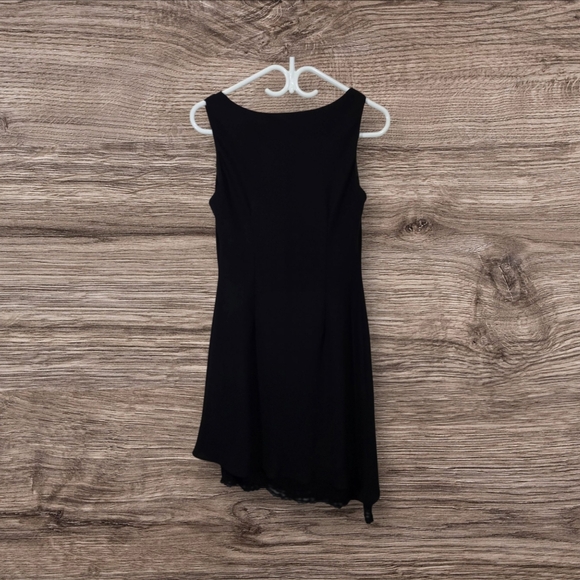 ⭐️Cleo Black Midi Dress With Lace Trim Size 8 - Picture 4 of 5